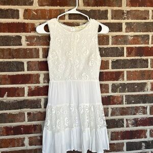 White Lace Girls Dress